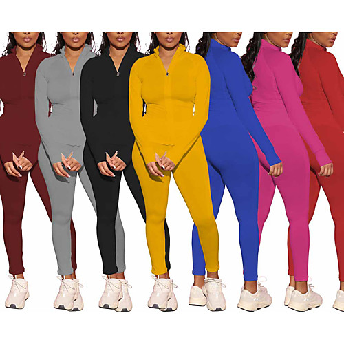 Women's Tracksuit Yoga Suit Leggings Track Jacket Full Zip Thumbhole Fitness Gym Workout Running 4 Way Stretch Breathable Quick Dry Sport Wine Black Blue Red Yellow Rose Red / High Elasticity
Women's Tracksuit Yoga Suit Leggings Track Jacket Full Zip Thumbhole Fitness Gym Workout Running 4 Way Stretch Breathable Quick Dry Sport Wine Black Blue Red Yellow Rose Red / High Elasticity
