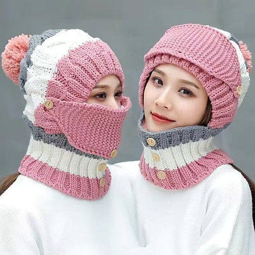 Women's Hiking Hat Ski Hat Hooded Neck Warmer 1 PCS Winter Outdoor Thermal Warm Waterproof Windproof Warm Neck Gaiter Neck Tube Skull Cap Beanie Polester / Cotton Blend Violet Burgundy Pink for
Women's Hiking Hat Ski Hat Hooded Neck Warmer 1 PCS Winter Outdoor Thermal Warm Waterproof Windproof Warm Neck Gaiter Neck Tube Skull Cap Beanie Polester / Cotton Blend Violet Burgundy Pink for
