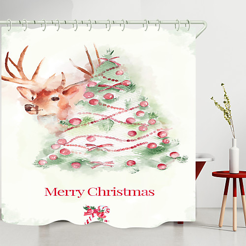 Christmas Tree Elk Digital Printing Shower Curtain Shower Curtains Hooks Modern Polyester New Design
Christmas Tree Elk Digital Printing Shower Curtain Shower Curtains Hooks Modern Polyester New Design