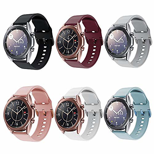 compatible for galaxy watch 3 41mm bands, 6 pack 20mm silicone replacement sport watch wristband strap compatible for samsung galaxy watch 3 41mm band
compatible for galaxy watch 3 41mm bands, 6 pack 20mm silicone replacement sport watch wristband strap compatible for samsung galaxy watch 3 41mm band