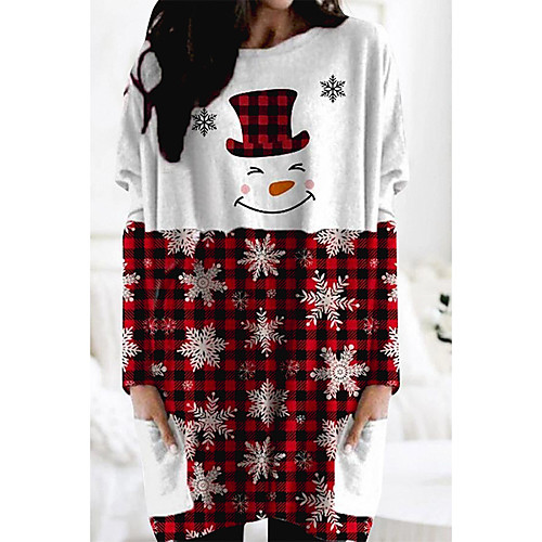 Women's Christmas Blouse Shirt Graphic Prints Long Sleeve Print Round Neck Christmas Tops Red
Women's Christmas Blouse Shirt Graphic Prints Long Sleeve Print Round Neck Christmas Tops Red