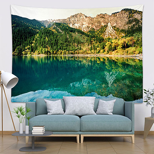 Wall Tapestry Art Deco Blanket Curtain Picnic Table Cloth Hanging Home Bedroom Living Room Dormitory Decoration Polyester Fiber Mountain Lake
Wall Tapestry Art Deco Blanket Curtain Picnic Table Cloth Hanging Home Bedroom Living Room Dormitory Decoration Polyester Fiber Mountain Lake