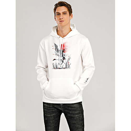 Women's Men's Pullover Hoodie Sweatshirt Graphic Chinese Style Bird Oversized Hooded Daily Weekend 3D Print Casual Streetwear Hoodies Sweatshirts Long Sleeve White
Women's Men's Pullover Hoodie Sweatshirt Graphic Chinese Style Bird Oversized Hooded Daily Weekend 3D Print Casual Streetwear Hoodies Sweatshirts Long Sleeve White