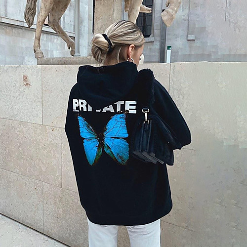 Women's Hoodie Pullover Butterfly Text Lip Print Daily Basic Casual Hoodies Sweatshirts Blue Gold
Women's Hoodie Pullover Butterfly Text Lip Print Daily Basic Casual Hoodies Sweatshirts Blue Gold