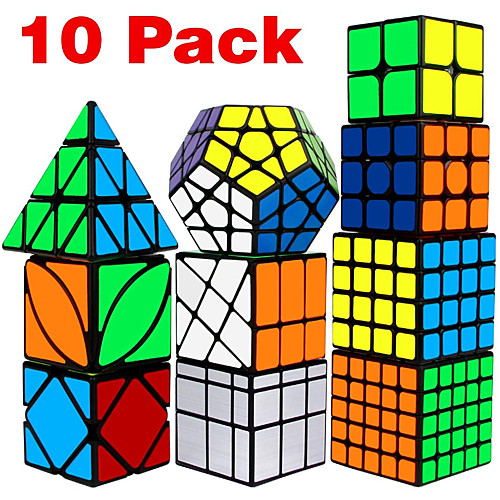 Speed Cube Set 10 pcs Magic Cube IQ Cube 222 333 444 Speedcubing Bundle Stress Reliever Puzzle Cube Smooth Office Desk Toys Brain Teaser Windmill Pyramid Mirror Kid's Adults Toy Gift
Speed Cube Set 10 pcs Magic Cube IQ Cube 222 333 444 Speedcubing Bundle Stress Reliever Puzzle Cube Smooth Office Desk Toys Brain Teaser Windmill Pyramid Mirror Kid's Adults Toy Gift