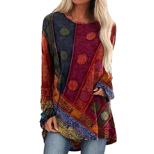 Women's T Shirt Dress Tee Dress Short Mini Dress Blue Purple Green Red Long Sleeve Color Block Patchwork Fall Round Neck Elegant Sexy 2021 S M L XL XXL 3XL
Women's T Shirt Dress Tee Dress Short Mini Dress Blue Purple Green Red Long Sleeve Color Block Patchwork Fall Round Neck Elegant Sexy 2021 S M L XL XXL 3XL