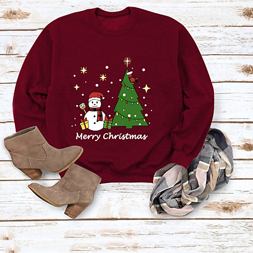 Women's Pullover Sweatshirt Graphic Letter Christmas Daily Basic Christmas Hoodies Sweatshirts Cotton Yellow Wine Gray
Women's Pullover Sweatshirt Graphic Letter Christmas Daily Basic Christmas Hoodies Sweatshirts Cotton Yellow Wine Gray