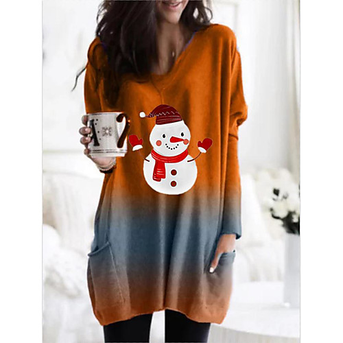 Women's T Shirt Dress Tee Dress Short Mini Dress Green Orange Long Sleeve Print Tie Dye Pocket Print Fall Winter V Neck Casual Christmas Loose 2021 S M L XL XXL 3XL 4XL 5XL
Women's T Shirt Dress Tee Dress Short Mini Dress Green Orange Long Sleeve Print Tie Dye Pocket Print Fall Winter V Neck Casual Christmas Loose 2021 S M L XL XXL 3XL 4XL 5XL