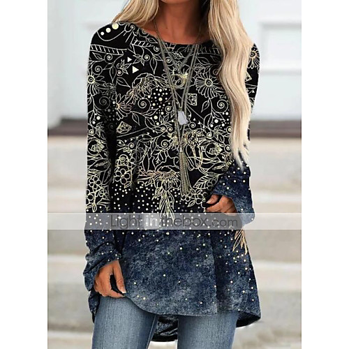 Women's Shift Dress Knee Length Dress Blue Purple Yellow Dusty Blue Brown Long Sleeve Print Print Fall Round Neck Casual Loose 2021 S M L XL XXL 3XL
Women's Shift Dress Knee Length Dress Blue Purple Yellow Dusty Blue Brown Long Sleeve Print Print Fall Round Neck Casual Loose 2021 S M L XL XXL 3XL