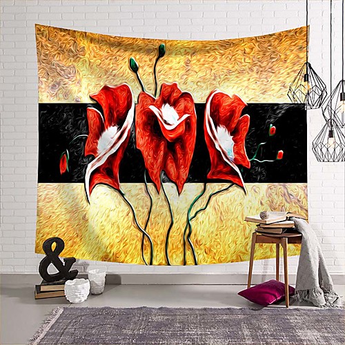 Wall Tapestry Art Deco Blanket Curtain Picnic Table Cloth Hanging Home Bedroom Living Room Dormitory Decoration Polyester Fiber Novelty Modern Color Oil Painting Red Flowers
Wall Tapestry Art Deco Blanket Curtain Picnic Table Cloth Hanging Home Bedroom Living Room Dormitory Decoration Polyester Fiber Novelty Modern Color Oil Painting Red Flowers