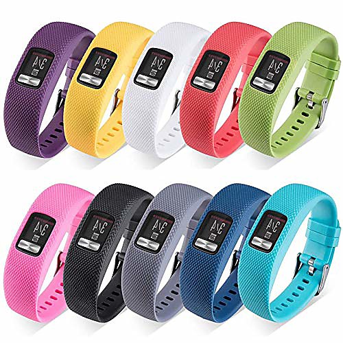 10 pack- band compatible with garmin vivofit 4 activity tracker, soft breathable adjustable watch bands wristband strap with watch buckle for kids women men, 10 colors
10 pack- band compatible with garmin vivofit 4 activity tracker, soft breathable adjustable watch bands wristband strap with watch buckle for kids women men, 10 colors