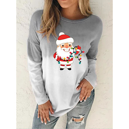Women's Christmas Tunic Color Gradient Tie Dye Long Sleeve Print Round Neck Christmas Tops Blue Purple Khaki
Women's Christmas Tunic Color Gradient Tie Dye Long Sleeve Print Round Neck Christmas Tops Blue Purple Khaki