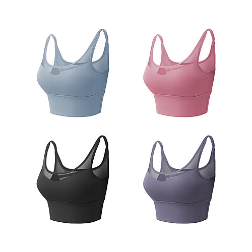 Women's Sports Bra Bralette Open Back Elastane Yoga Fitness Gym Workout Breathable Soft Freedom Padded Medium Support Black Purple Pink Light Blue Solid Colored / Stretchy
Women's Sports Bra Bralette Open Back Elastane Yoga Fitness Gym Workout Breathable Soft Freedom Padded Medium Support Black Purple Pink Light Blue Solid Colored / Stretchy