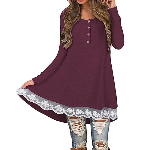 Women's A Line Dress Short Mini Dress Wine Gray Green Black Long Sleeve Solid Color Patchwork Fall Winter Round Neck Casual Slim 2021 S M L XL
Women's A Line Dress Short Mini Dress Wine Gray Green Black Long Sleeve Solid Color Patchwork Fall Winter Round Neck Casual Slim 2021 S M L XL