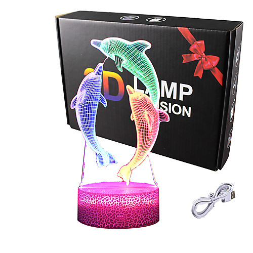 Night Light for Kids Ocean Dolphin 3D Night Light Porpoise Bedside Lamp with Remote Control 7 Color Changing Xmas Halloween Birthday Gift for Child Baby Girl
Night Light for Kids Ocean Dolphin 3D Night Light Porpoise Bedside Lamp with Remote Control 7 Color Changing Xmas Halloween Birthday Gift for Child Baby Girl