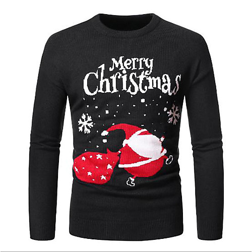 Men's Christmas Animal Pullover Acrylic Fibers Long Sleeve Sweater Cardigans Crew Neck Winter Black
Men's Christmas Animal Pullover Acrylic Fibers Long Sleeve Sweater Cardigans Crew Neck Winter Black