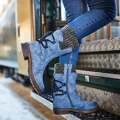 Women's Boots Snow Boots Block Heel Round Toe Mid Calf Boots Vintage Sexy Classic Outdoor Office & Career Cycling Shoes Walking Shoes Suede PU Lace-up Flower Plaid Winter Purple Blue Gray
Women's Boots Snow Boots Block Heel Round Toe Mid Calf Boots Vintage Sexy Classic Outdoor Office & Career Cycling Shoes Walking Shoes Suede PU Lace-up Flower Plaid Winter Purple Blue Gray