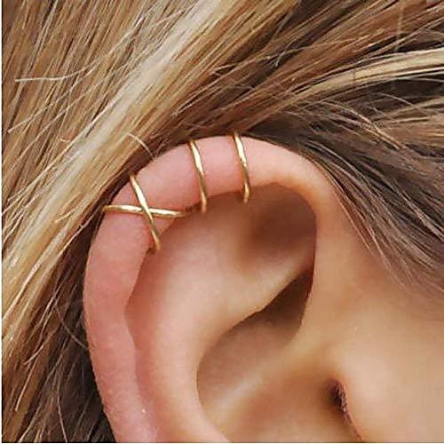 5 piece women cute ear cuff cross ear cuff for non-pierced for girls ear clip earrings minimalist earrings cartilage ear cuff simple fashion unique jewelry gift for her (gold)
5 piece women cute ear cuff cross ear cuff for non-pierced for girls ear clip earrings minimalist earrings cartilage ear cuff simple fashion unique jewelry gift for her (gold)