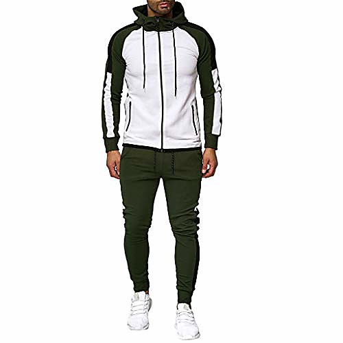 men tracksuit autumn stripe print sweatshirt top pants sets sport suit jogging outfit army green
men tracksuit autumn stripe print sweatshirt top pants sets sport suit jogging outfit army green