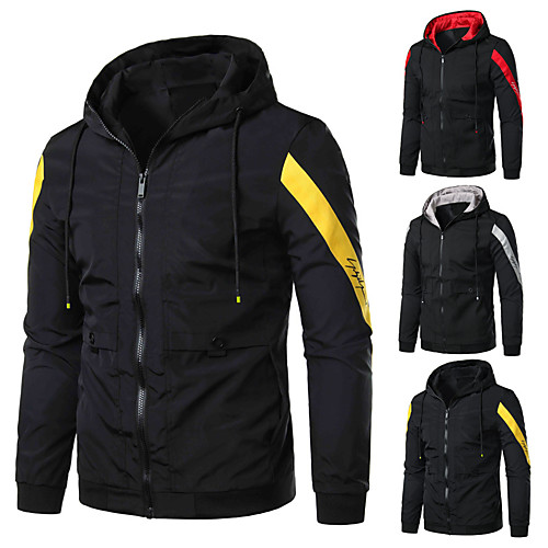 Men's Long Sleeve Running Track Jacket Full Zip Outerwear Coat Top Casual Athleisure Winter Thermal Warm Breathable Soft Fitness Running Jogging Training Sportswear Normal Black / Red Black / Yellow
Men's Long Sleeve Running Track Jacket Full Zip Outerwear Coat Top Casual Athleisure Winter Thermal Warm Breathable Soft Fitness Running Jogging Training Sportswear Normal Black / Red Black / Yellow