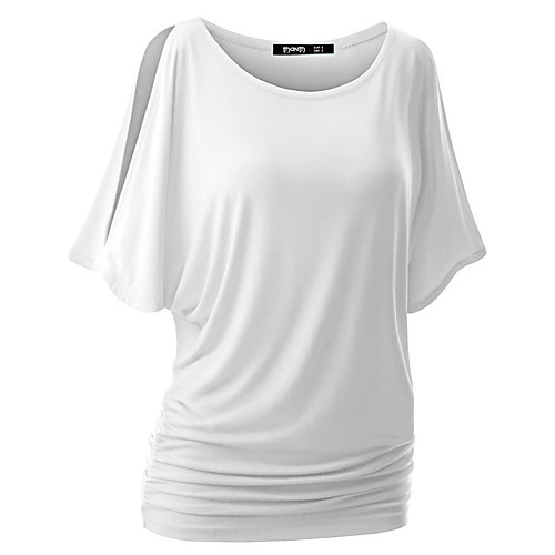 Women's Plus Size Tops T shirt Plain Hollow Out Half Sleeve Round Neck Basic Spring Summer White Purple Red Big Size XL 2XL 3XL 4XL Cotton
Women's Plus Size Tops T shirt Plain Hollow Out Half Sleeve Round Neck Basic Spring Summer White Purple Red Big Size XL 2XL 3XL 4XL Cotton