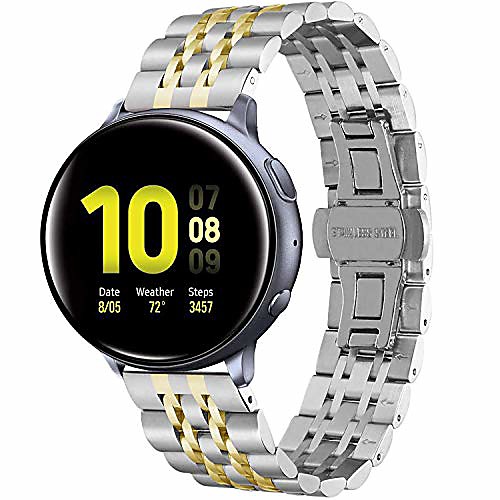 compatible for galaxy watch active 2 40mm and active2 44mm bands, 20mm stainless steel metal band compatible for samsung galaxy active 2(silvergold)
compatible for galaxy watch active 2 40mm and active2 44mm bands, 20mm stainless steel metal band compatible for samsung galaxy active 2(silvergold)