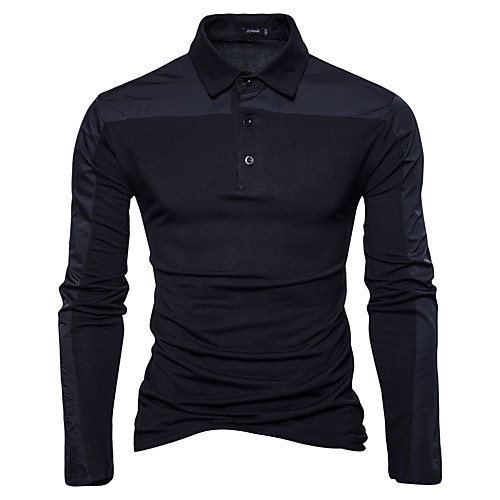 Men's T shirt Other Prints Color Block Patchwork Long Sleeve Daily Tops Basic White Black Army Green
Men's T shirt Other Prints Color Block Patchwork Long Sleeve Daily Tops Basic White Black Army Green