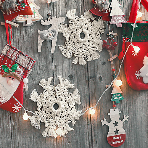 Christmas Party Day Decorative Pad Snow Pattern Hand Woven Display Home Wall Decor
Christmas Party Day Decorative Pad Snow Pattern Hand Woven Display Home Wall Decor