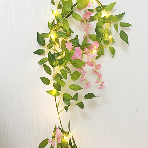 1X 2M 20 LED Artificial Plants String Light Green Leaf With Flower Ivy Vine Fairy Light String Leaves Lamp Garland DIY Hanging Home Indoor Decor Lighting AA Battery Power (come without battery)
1X 2M 20 LED Artificial Plants String Light Green Leaf With Flower Ivy Vine Fairy Light String Leaves Lamp Garland DIY Hanging Home Indoor Decor Lighting AA Battery Power (come without battery)
