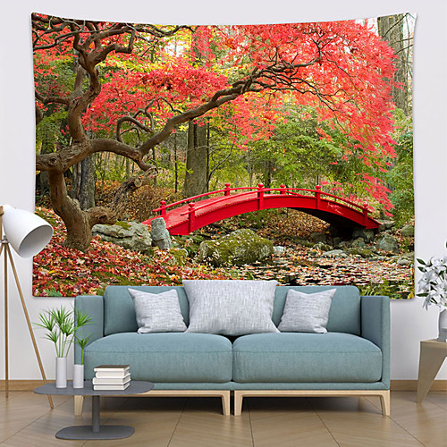 Wall Tapestry Art Deco Blanket Curtain Picnic Table Cloth Hanging Home Bedroom Living Room Dormitory Decoration Polyester Fiber Red Bridge Forest
Wall Tapestry Art Deco Blanket Curtain Picnic Table Cloth Hanging Home Bedroom Living Room Dormitory Decoration Polyester Fiber Red Bridge Forest