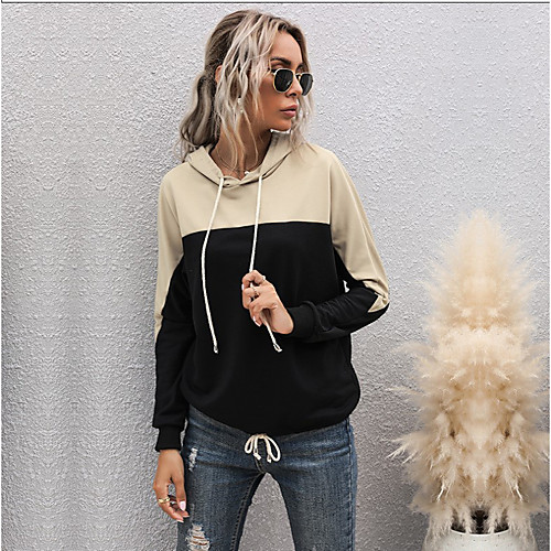 Women's Pullover Hoodie Sweatshirt Color Block Oversized Daily Cute Hoodies Sweatshirts Loose Black
Women's Pullover Hoodie Sweatshirt Color Block Oversized Daily Cute Hoodies Sweatshirts Loose Black