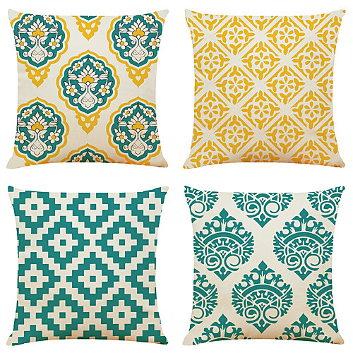Cushion Cover 4PC Faux Linen Soft Decorative Square Throw Pillow Cover Cushion Case Pillowcase for Sofa Bedroom 45 x 45 cm (18 x 18 Inch) Superior Quality Machine Washable
Cushion Cover 4PC Faux Linen Soft Decorative Square Throw Pillow Cover Cushion Case Pillowcase for Sofa Bedroom 45 x 45 cm (18 x 18 Inch) Superior Quality Machine Washable