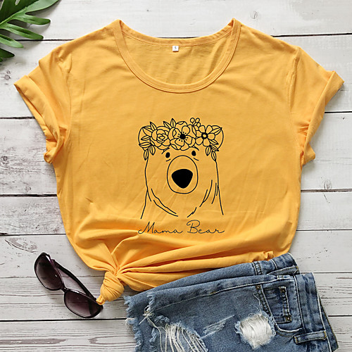 Women's T shirt Floral Graphic Text Print Round Neck Tops 100% Cotton Basic Basic Top White Black Purple
Women's T shirt Floral Graphic Text Print Round Neck Tops 100% Cotton Basic Basic Top White Black Purple