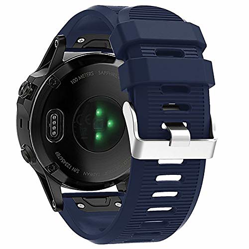 watch band for fenix 5x/fenix 6x, 26mm silicone sport waterproof wristband strap for garmin fenix 5x/5x plus,fenix 3/3 hr, tactix bravo/charlie,quatix 3 (navy)
watch band for fenix 5x/fenix 6x, 26mm silicone sport waterproof wristband strap for garmin fenix 5x/5x plus,fenix 3/3 hr, tactix bravo/charlie,quatix 3 (navy)
