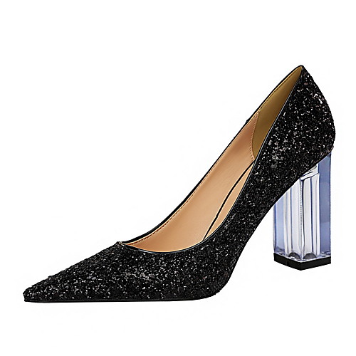 Women's Heels Chunky Heel Pointed Toe Classic Daily Synthetics Sequin Solid Colored White Black Blue / 3-4
Women's Heels Chunky Heel Pointed Toe Classic Daily Synthetics Sequin Solid Colored White Black Blue / 3-4