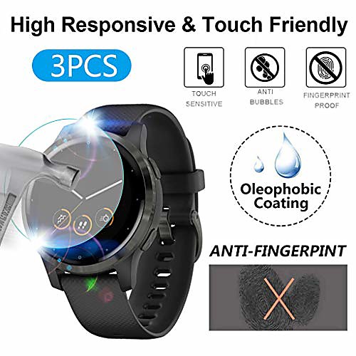 3 Pcs Smartwatch Screen Protector for garmin vivoactive 4,max coverage bubble-free anti-scratch soft tpu hydrogel transparent screen protection film for garmin vivoactive 4
3 Pcs Smartwatch Screen Protector for garmin vivoactive 4,max coverage bubble-free anti-scratch soft tpu hydrogel transparent screen protection film for garmin vivoactive 4