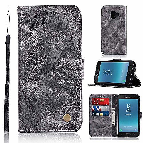 phone case for samsung j2 core/galaxy j260f / j260g / j260m vintage flip leather protective with wrist strap, credit card slots,kickstand function (gray)
phone case for samsung j2 core/galaxy j260f / j260g / j260m vintage flip leather protective with wrist strap, credit card slots,kickstand function (gray)