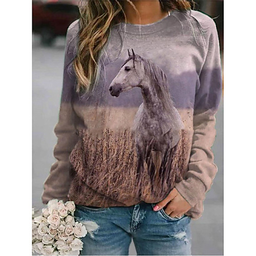 Women's Hoodie Sweatshirt Graphic Horse Daily Casual Streetwear Hoodies Sweatshirts Loose Purple Yellow Khaki
Women's Hoodie Sweatshirt Graphic Horse Daily Casual Streetwear Hoodies Sweatshirts Loose Purple Yellow Khaki