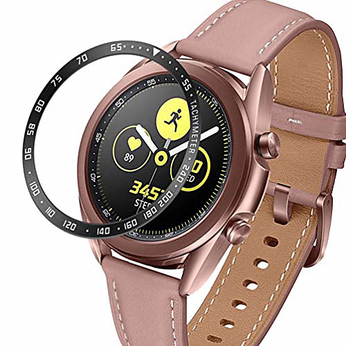 bezel ring compatible with samsung galaxy watch 3 45mm, stainless steel bezel cover protector adhesive styling scratch protection case (black, 45mm)
bezel ring compatible with samsung galaxy watch 3 45mm, stainless steel bezel cover protector adhesive styling scratch protection case (black, 45mm)