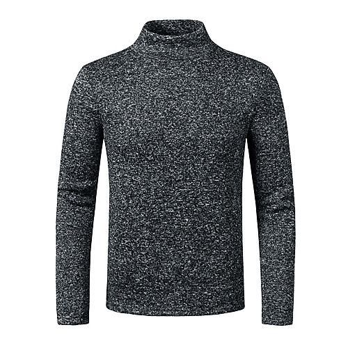 Men's Basic Solid Color Pullover Long Sleeve Sweater Cardigans Turtleneck Winter Black Light gray Dark Gray
Men's Basic Solid Color Pullover Long Sleeve Sweater Cardigans Turtleneck Winter Black Light gray Dark Gray