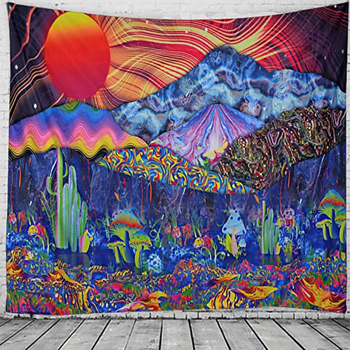 Psychedelic Abstract Wall Tapestry Art Decor Blanket Curtain Hanging Home Bedroom Living Room Decoration Polyester Hippie Sunshine Monster Skull Trippy Mountain Landscape 
Psychedelic Abstract Wall Tapestry Art Decor Blanket Curtain Hanging Home Bedroom Living Room Decoration Polyester Hippie Sunshine Monster Skull Trippy Mountain Landscape