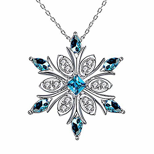 elensan women's 925 sterling silver blue crystals snowflake pendant fashion necklace collarbone chain
elensan women's 925 sterling silver blue crystals snowflake pendant fashion necklace collarbone chain
