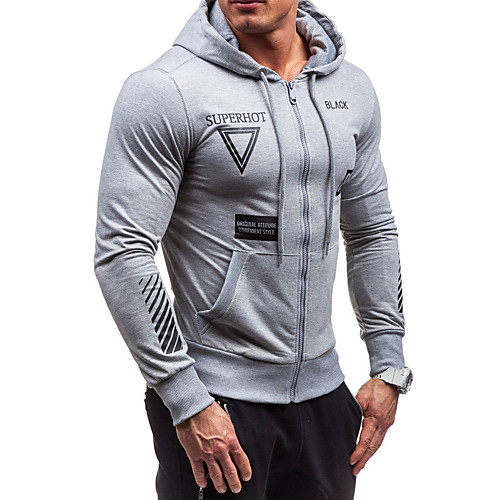 Men's Long Sleeve Running Track Jacket Full Zip Outerwear Coat Top Casual Athleisure Winter Thermal Warm Breathable Soft Fitness Running Jogging Training Sportswear Solid Colored Normal Dark Grey
Men's Long Sleeve Running Track Jacket Full Zip Outerwear Coat Top Casual Athleisure Winter Thermal Warm Breathable Soft Fitness Running Jogging Training Sportswear Solid Colored Normal Dark Grey