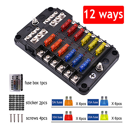 12ways Multi way fuse box with negative pole for automotive fuse box with insert screw
12ways Multi way fuse box with negative pole for automotive fuse box with insert screw