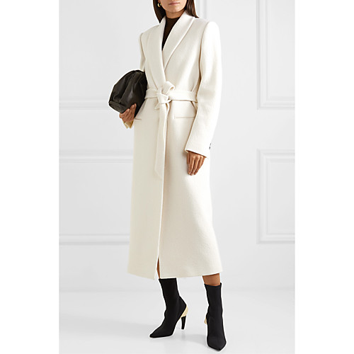 Women's Coat Daily Fall Winter Long Coat Regular Fit Basic Jacket Long Sleeve Solid Colored White / Spring
Women's Coat Daily Fall Winter Long Coat Regular Fit Basic Jacket Long Sleeve Solid Colored White / Spring