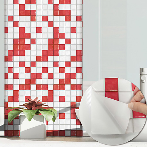 3D Mosaic Ruby Red Wall Stickers Bathroom Waterproof Tile Stickers Kitchen Oil and Antifouling Stickers 24020cm
3D Mosaic Ruby Red Wall Stickers Bathroom Waterproof Tile Stickers Kitchen Oil and Antifouling Stickers 24020cm