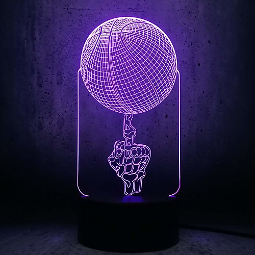 Finger Basketball 3D Night Light Illusion Lamp for Kids Bedroom Decor Christmas Birthday Holidays Gift 7 Color Changing Touch Table Desk LED Bedside Nursing Night Light
Finger Basketball 3D Night Light Illusion Lamp for Kids Bedroom Decor Christmas Birthday Holidays Gift 7 Color Changing Touch Table Desk LED Bedside Nursing Night Light