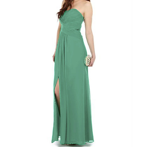 Sheath / Column Minimalist Sexy Wedding Guest Formal Evening Dress Strapless Sleeveless Floor Length Chiffon with Pleats Split 2021
Sheath / Column Minimalist Sexy Wedding Guest Formal Evening Dress Strapless Sleeveless Floor Length Chiffon with Pleats Split 2021