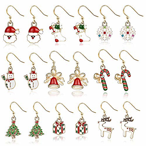 christmas earrings holiday jewelry set gifts for womens girls,thanksgiving xmas jewelry christmas snowman snowflake abduct deer gift box sock santa claus christmas tree bell drop dangle earrings.
christmas earrings holiday jewelry set gifts for womens girls,thanksgiving xmas jewelry christmas snowman snowflake abduct deer gift box sock santa claus christmas tree bell drop dangle earrings.