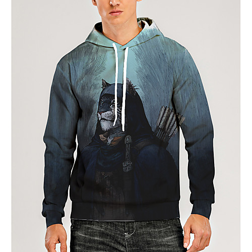 Men's Pullover Hoodie Sweatshirt Animal Patterned Graphic 3D Front Pocket Hooded Daily 3D Print 3D Print Casual Hoodies Sweatshirts Long Sleeve Light Blue
Men's Pullover Hoodie Sweatshirt Animal Patterned Graphic 3D Front Pocket Hooded Daily 3D Print 3D Print Casual Hoodies Sweatshirts Long Sleeve Light Blue